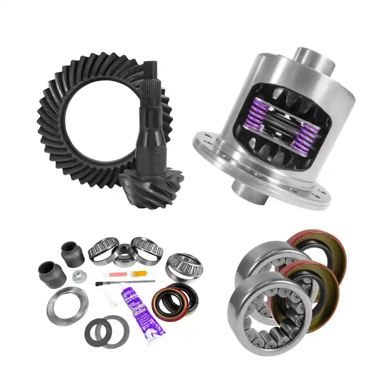 Best Seller Yukon 9.75in Ford 3.73 Rear Ring & Pinion Install Kit 34 Spline Positraction 2.99in Axle Bearing