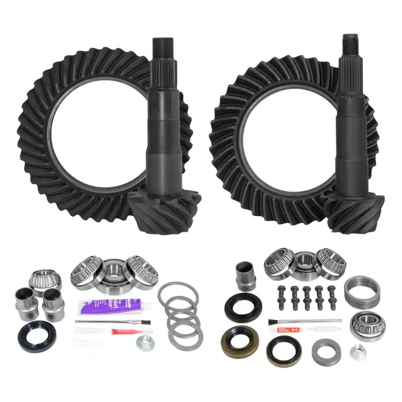 Modern Yukon Gear Ring & Pinion Gear Kit Pkg F&R w/Install Kits Toyota 8.4/7.5R Diff 4.56 Ratio