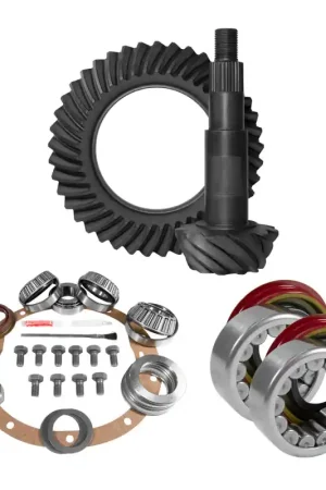 Same Day Shipping Yukon 8.6in GM 4.88 Rear Ring & Pinion Install Kit Axle Bearings and Seal