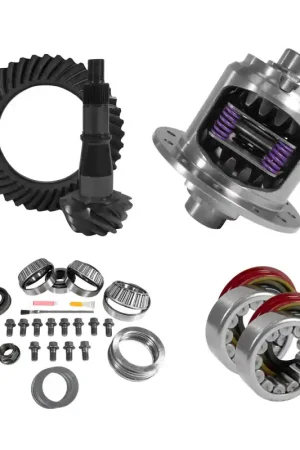 Bargain Yukon 9.5in GM 4.56 Rear Ring & Pinion Install Kit 33 Spline Positraction Axle Bearing and Seals