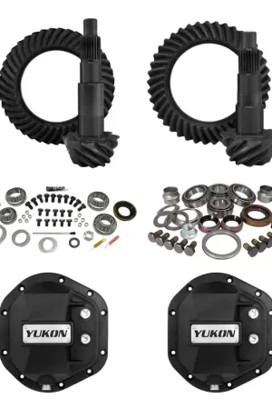 Reduced Price Yukon 07-18 Jeep Wrangler STG 2 Re-Gear Kit w/Cover for Dana 44 5.13 Ratio 24 Spline - Front & Rear