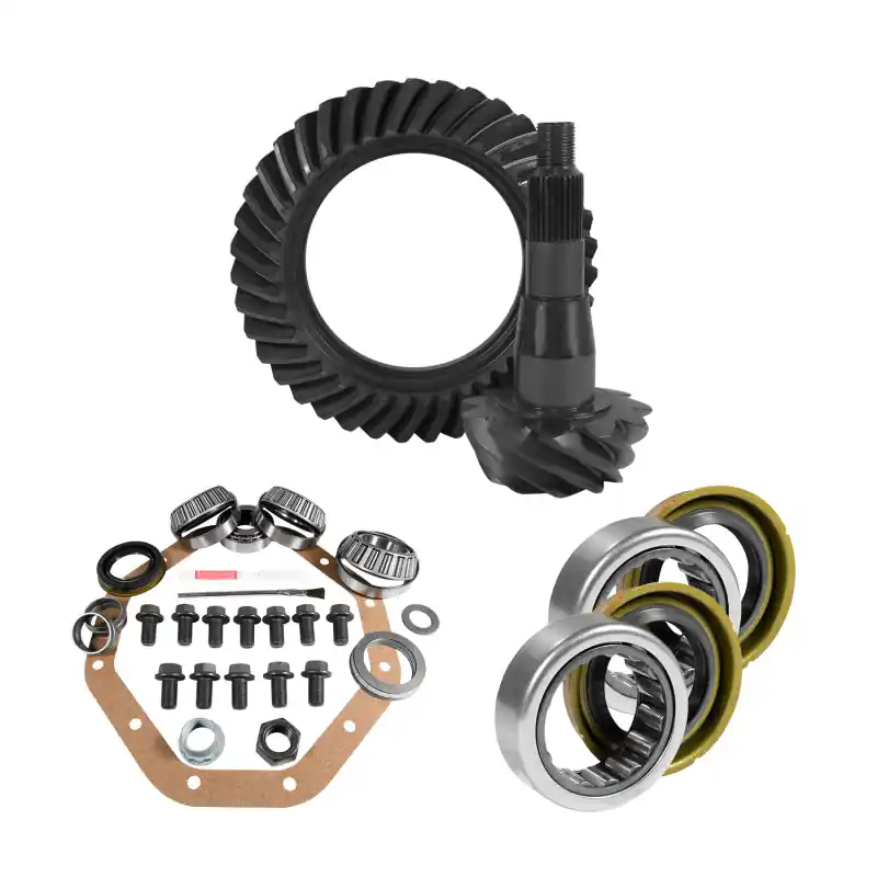 Yukon ZF 9.25in CHY 3.21 Rear Ring & Pinion Install Kit Axle Bearings and Seal Express Delivery