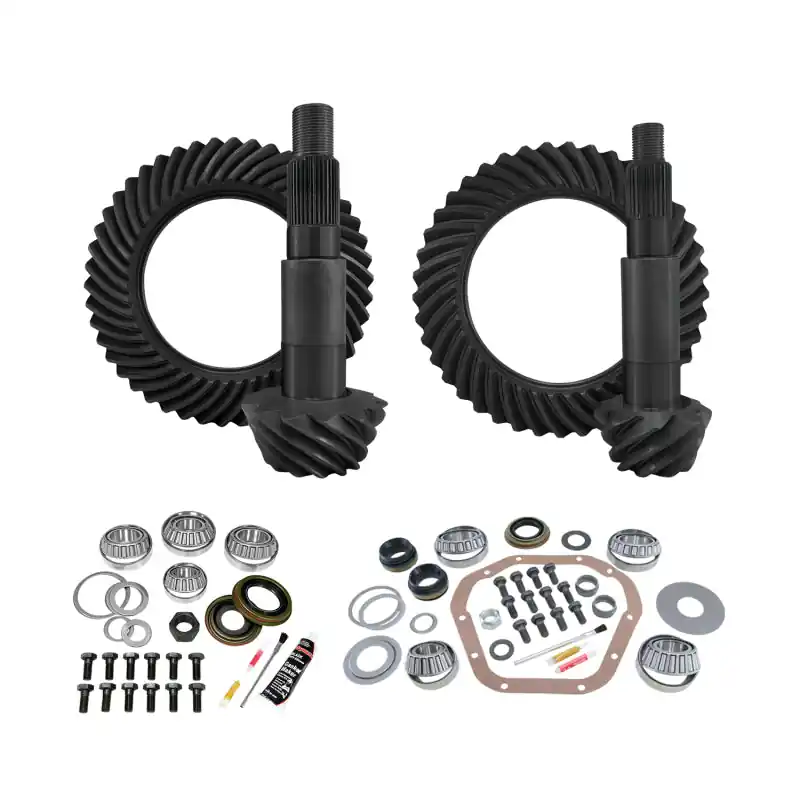 Fan Favorite Yukon Gear & Install Kit Package for 99-16 Ford F350 Dana 60 Front/Dana 80 Rear 3.74 Ratio Thin