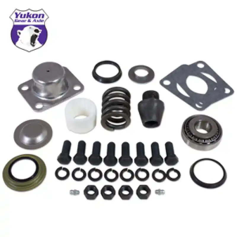 Worldwide Shipping Yukon Gear Rplcmnt King-Pin Kit For Dana 60(1) Side (Pin/Bushing /Seals /Bearings /Spring /Cap)
