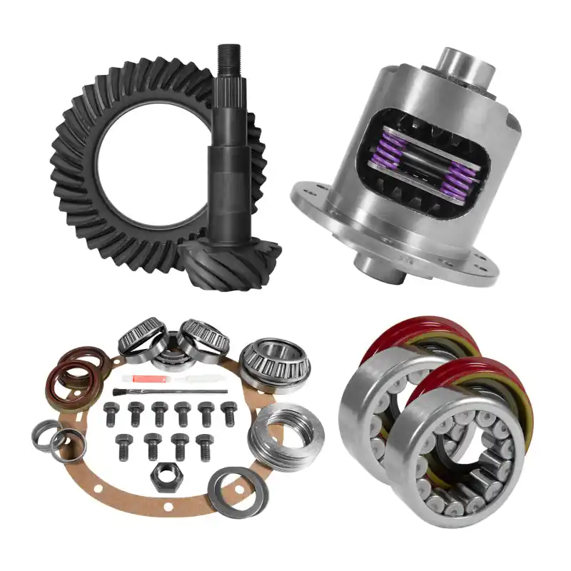 Affordable Yukon 8.6in GM 3.42 Rear Ring & Pinion Install Kit 30 Spline Positraction Axle Bearings and Seals