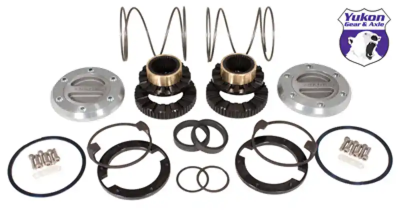 Yukon Gear Hardcore Locking Hub Set For GM 8.5in Front & Dana 44 / 19 Spline Weekend Sale