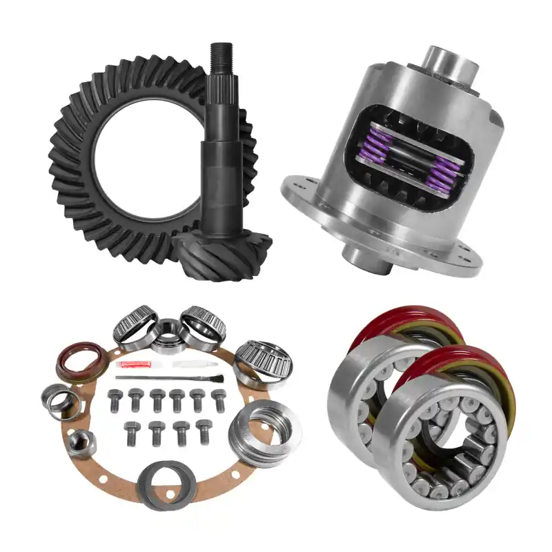 Time-Limited Yukon 8.6in GM 3.73 Rear Ring & Pinion Install Kit 30 Spline Positraction Axle Bearings and Seals