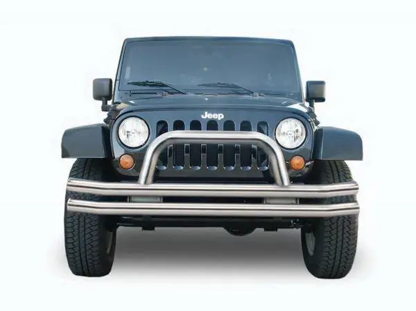 Secure Checkout Jeep Wrangler Rampage Front Double Tube Bumper - 86625