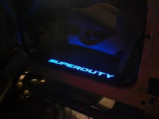 Ford Superduty Recon EL Illuminated Door Sill Plate - 264121FDBK Direct From Manufacturer