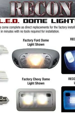 Price Drop Ford F150 Recon LED Dome Lights - 264165