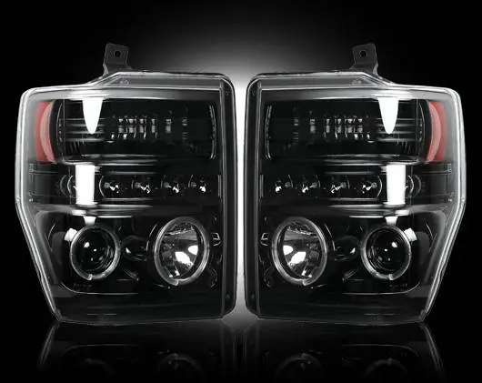 Viral Ford Superduty Recon Projector Headlights - 264196BK
