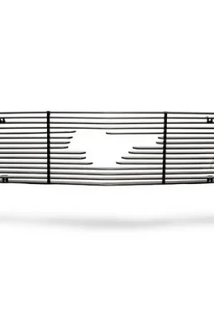 Warranty Included Ford Mustang Stack Racing Billet Upper Grille - GRL-05-V6-UPC-BLK