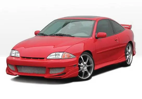 Limited Edition Chevrolet Cavalier 2DR Wings West Avenger Complete Body Kit with Voltex Rear Bumper - 4PC - 890709
