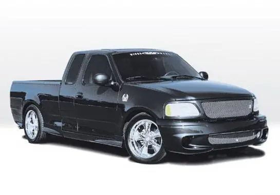 Ford F150 Wings West Lightning Style Complete Body Kit with W-Type Sides & Rear - 8PC - 890658 Budget