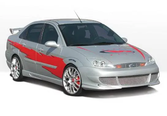 Ford Focus 4DR Wings West Bigmouth Complete Body Kit - 4PC - 890657 Trusted Brand