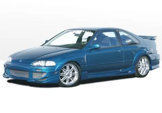 Honda Civic 2DR VIS Racing Avenger Body Kit - 4PC - With 7PC Extreme Fender Flare - 890694 Viral