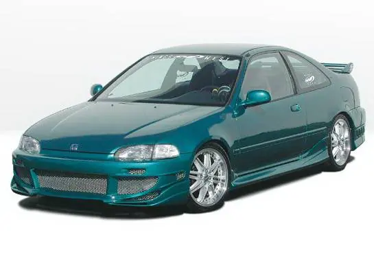 Honda Civic 2DR Wings West Avenger Complete Body Kit - 4PC - 890583 Popular