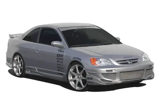 Honda Civic 2DR VIS Racing Avenger Complete Body Kit - 4PC - 890660 Genuine