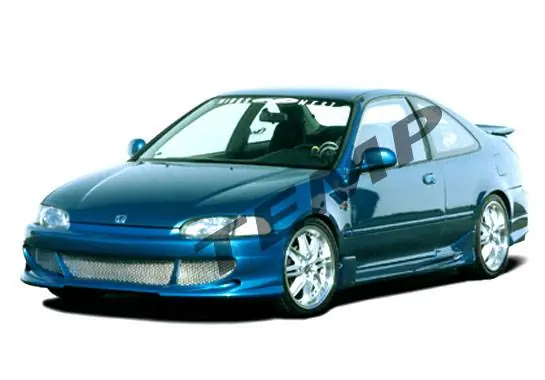 Honda Civic 2DR VIS Racing Bigmouth Complete Body Kit with Racing Series Sides & Rear - 4PC - 890351 Deal