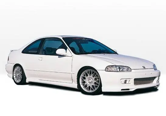 Honda Civic 2DR Wings West Racing Series Complete Body Kit - 4PC - 890073 Best Price