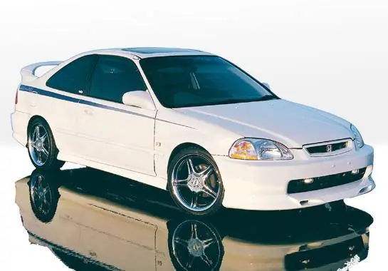 Honda Civic 2DR VIS Racing Racing Series Complete Body Kit - 4PC - 890132 Holiday Sale