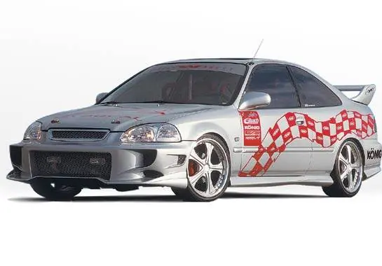 Honda Civic 4DR VIS Racing Aggressor Type 2 Complete Body Kit - 4PC - 890462 Discount