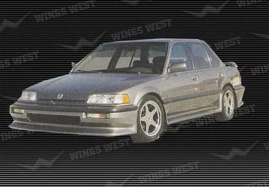 Next Day Delivery Honda Civic 4DR Wings West Complete Body Kit - Fiberglass - 49155