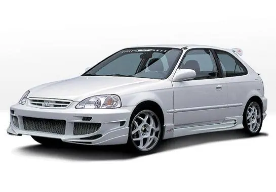 Honda Civic HB VIS Racing Avenger Complete Body Kit - 4PC - 890475 Sale