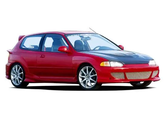 Honda Civic HB VIS Racing Bigmouth Body Kit with Voltex Rear Bumper & Extreme Fender Flar - 890748 Bargain