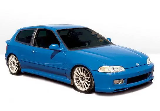 Original Honda Civic HB Wings West Racing Series Complete Body Kit - 4PC - 890074