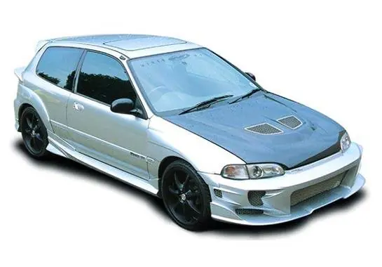 Honda Civic HB VIS Racing Revolver Body Kit with Voltex Rear Bumper & Extreme Fender Flares - 890746 Exclusive Offer