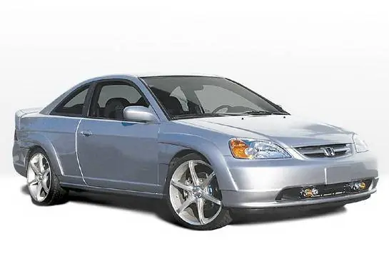 Certified Honda Civic 2DR Wings West Extreme Fender Flare Set - 7PC - 890544