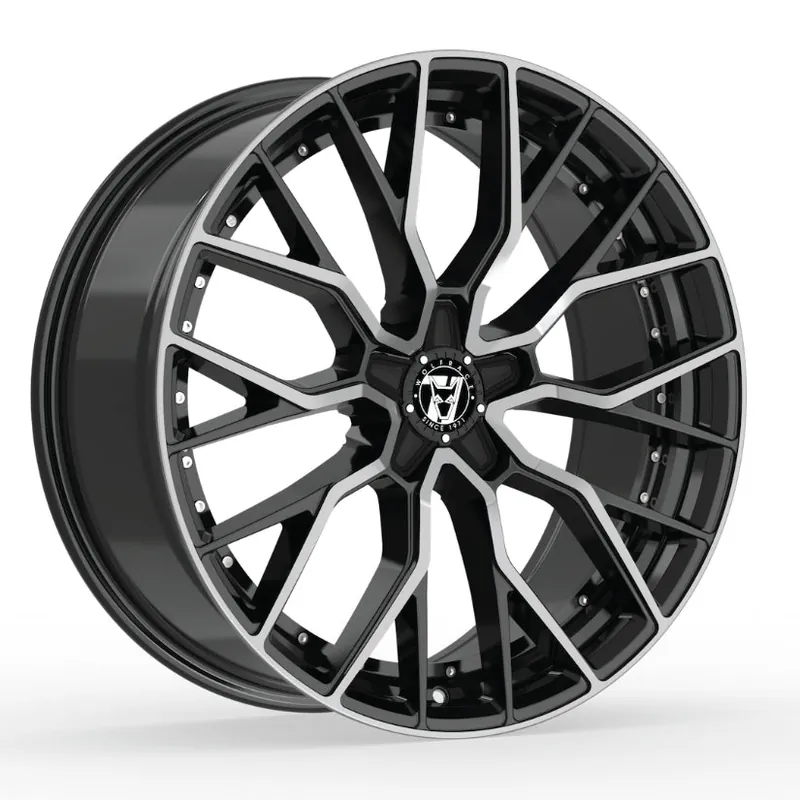 Wolfrace 71 Munich GTR Alloy Wheel 19x8.5 ET40 5x112 Gloss Raven Black Cheap