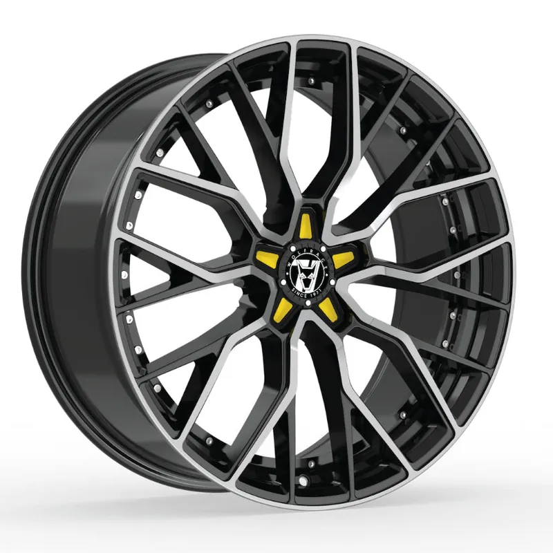 Viral Wolfrace 71 Munich GTR Alloy Wheel 19x8.5 ET40 5x114 Gloss Raven Black
