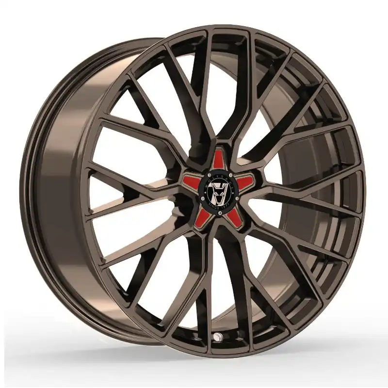 Wolfrace 71 Munich GTR Alloy Wheel 20x8.5 ET40 5x120 Racing Bronze Red Next Day Delivery