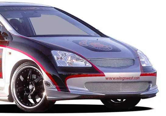 Handmade Honda Civic HB VIS Racing G-55 Series Front Lip - Polyurethane - 890749