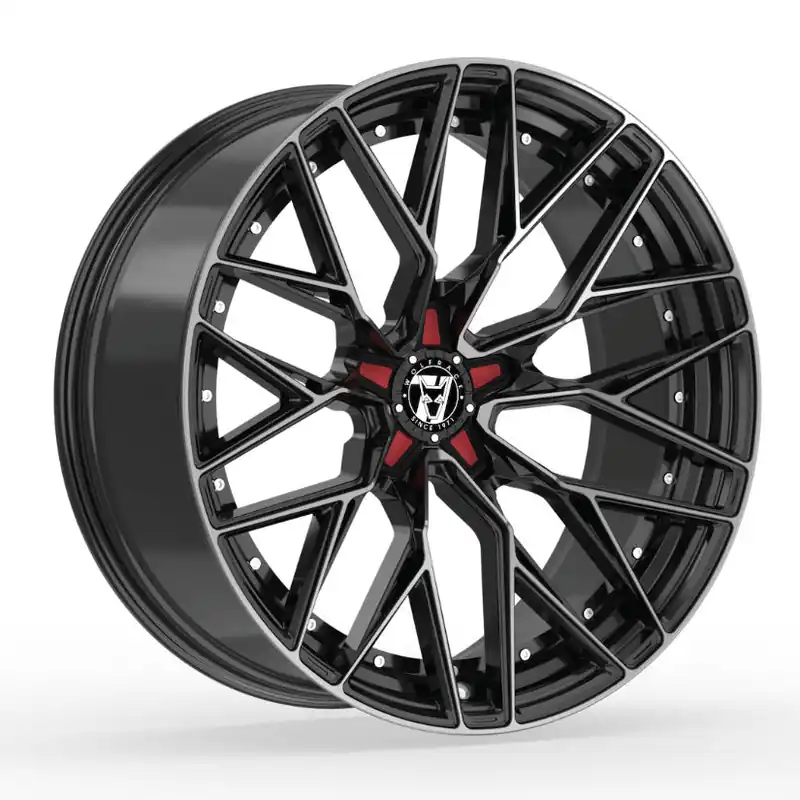 Wolfrace 71 Wolfsburg GTR Alloy Wheel 20x8.5 ET40 5x112 Gloss Raven Bl Reduced Price