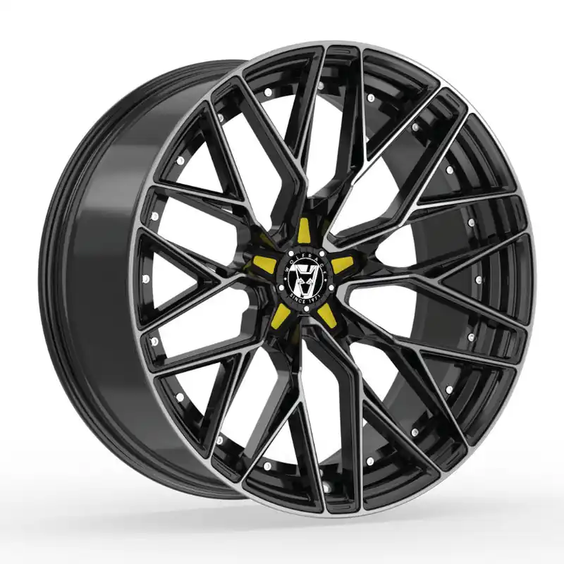 Holiday Sale Wolfrace 71 Wolfsburg GTR Alloy Wheel 18x8.5 ET38 5x120 Gloss Raven Bl
