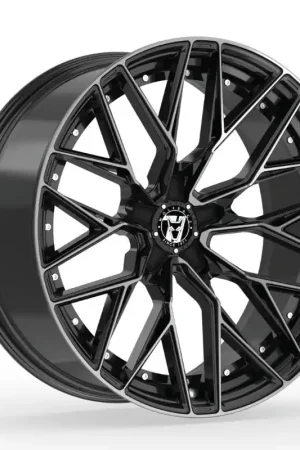 Wolfrace 71 Wolfsburg GTR Alloy Wheel 19x8.5 ET40 5x120 Gloss Raven Bl Next Day Delivery