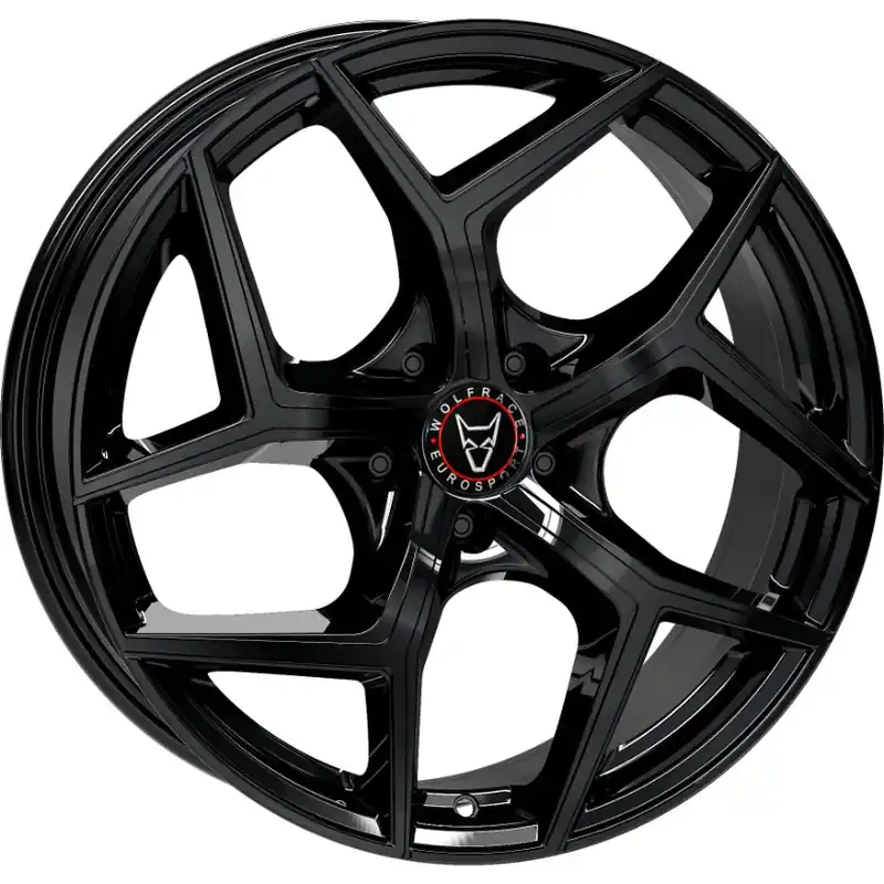 Flash Sale Wolfrace Eurosport TUV Salento Alloy Wheel 18x8 ET40 5x112 Diamond Bla