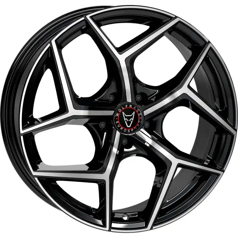 Wolfrace Eurosport TUV Salento Alloy Wheel 18x8 ET45 5x112 Diamond Bla Authentic