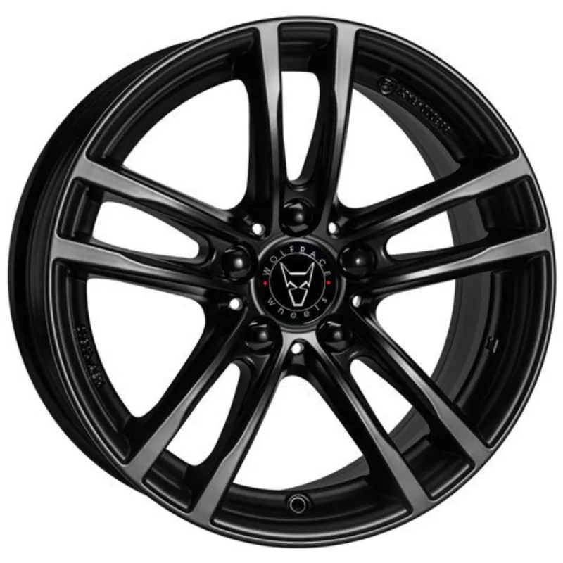 Wolfrace Eurosport TUV X10 Alloy Wheel 17x7 ET47 5x112 Racing Black 66 Money Back Guarantee