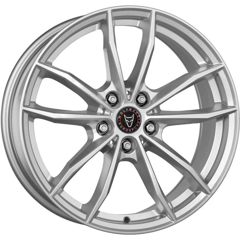 Cheap Wolfrace Eurosport TUV X12 Alloy Wheel 20x9 ET38 5x112 Polar Sillver 6