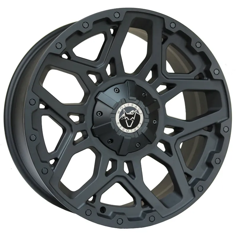 Wolfrace Explorer Sahara Alloy Wheel 18x8.5 ET45 6x120 Matt Black Blac Must Have