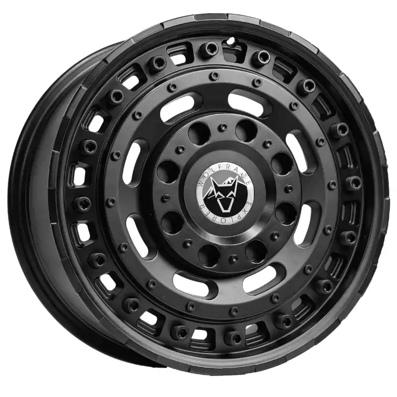 Wolfrace Explorer Slotmag Alloy Wheel 17x8 ET46 5x108 Matt Black 110mm Super Sale