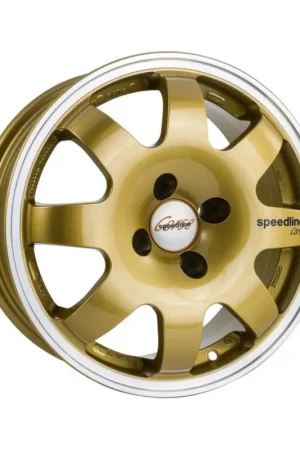 Brand New Speedline Corse SL675 Alloy Wheel 15x6.5 ET36 4x100 Gold with Diamond