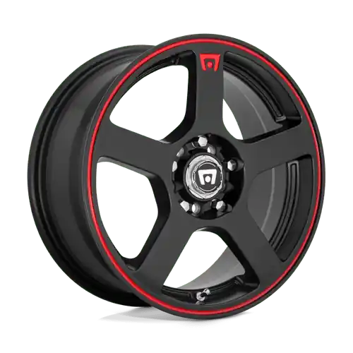 Motegi MR116 FS5 Alloy Wheel 16x7 ET40 4x100/4x114 Matt Black With Red Limited Offer