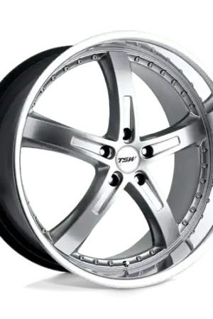 No Minimum Order TSW JARAMA Alloy Wheel 18x9.5 ET20 5x120 Hyper Silver With Mirror Cut