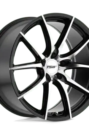 TSW SPRINT Alloy Wheel 18x8.5 ET40 5x120 Gloss Black With Mirror Cut F Trending
