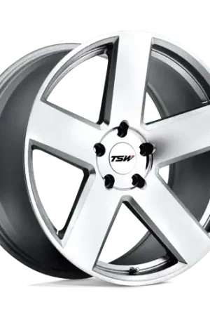 TSW BRISTOL Alloy Wheel 18x9.5 ET40 5x114 Silver With Mirror Cut Face Big Sale